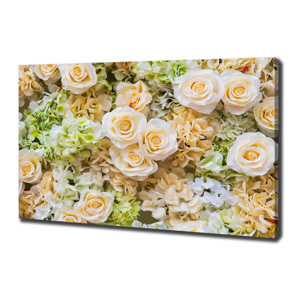 Tableau toile imprimée Roses fleurs