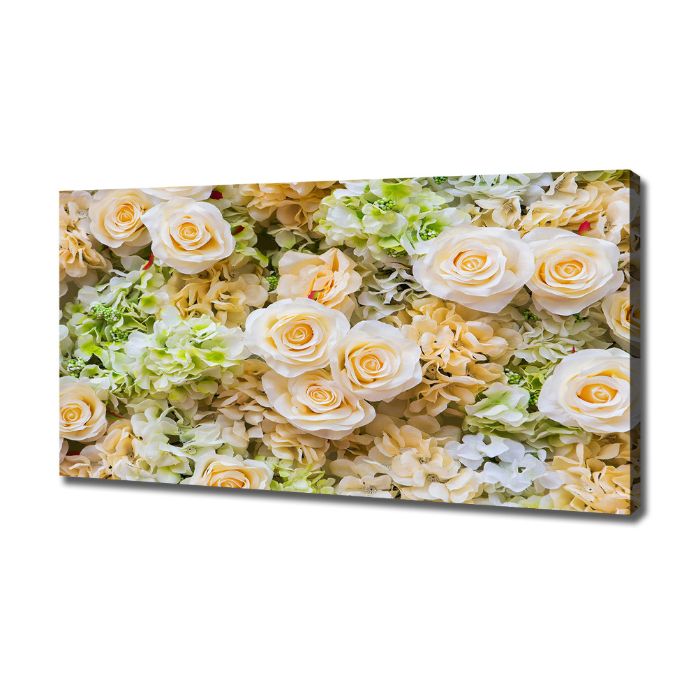 Tableau toile imprimée Roses fleurs