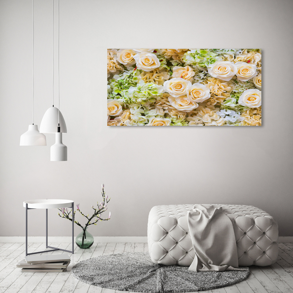 Tableau toile imprimée Roses fleurs