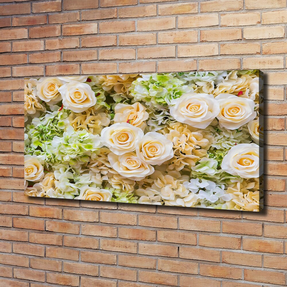 Tableau toile imprimée Roses fleurs