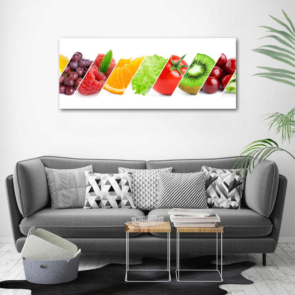 Tableau imprimé sur toile Fruits et légumes