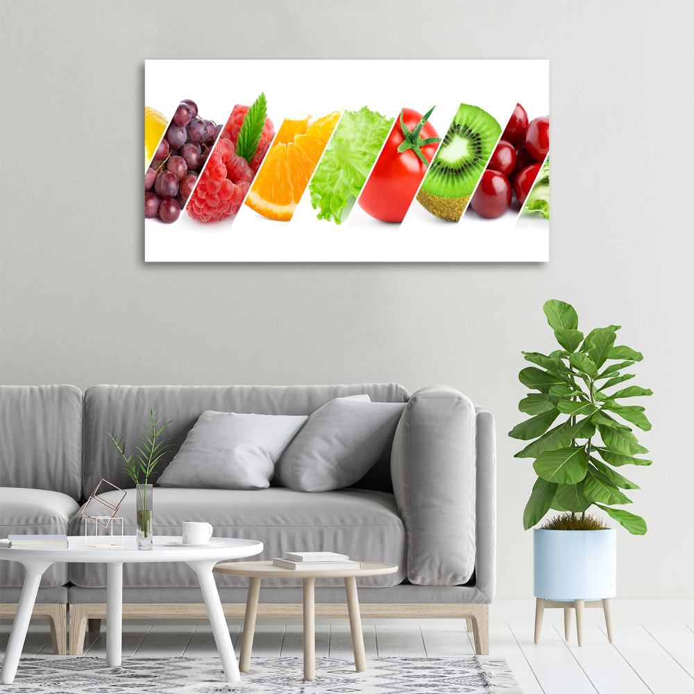 Tableau imprimé sur toile Fruits et légumes