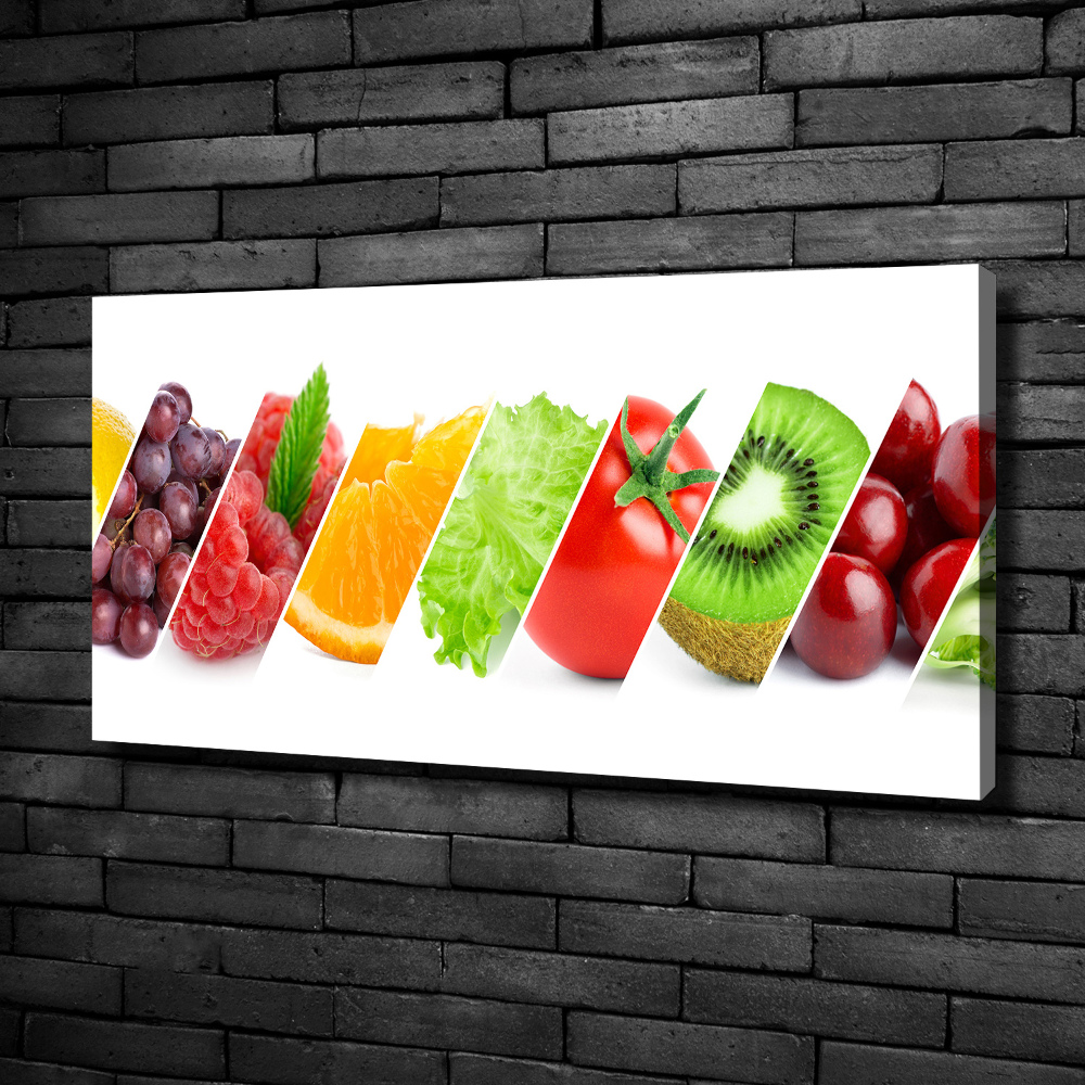 Tableau imprimé sur toile Fruits et légumes