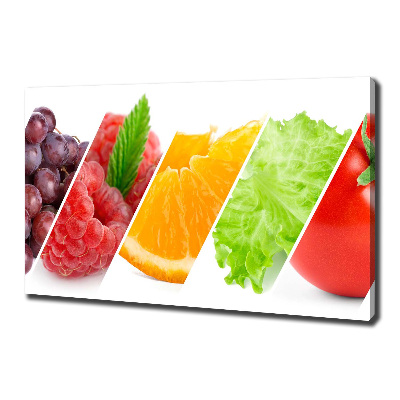 Tableau imprimé sur toile Fruits et légumes