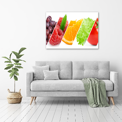 Tableau imprimé sur toile Fruits et légumes