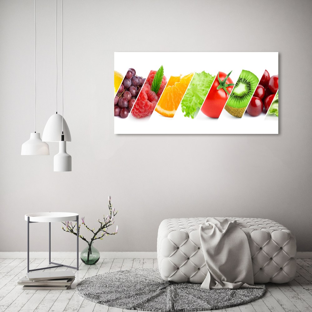 Tableau imprimé sur toile Fruits et légumes