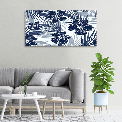 Tableau toile imprimée Les fleurs tropicales