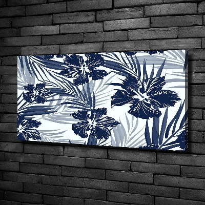 Tableau toile imprimée Les fleurs tropicales