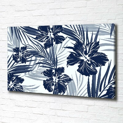 Tableau toile imprimée Les fleurs tropicales