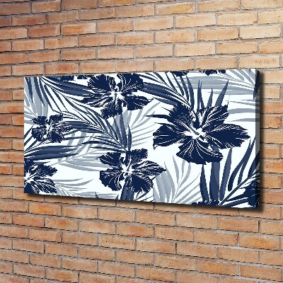 Tableau toile imprimée Les fleurs tropicales