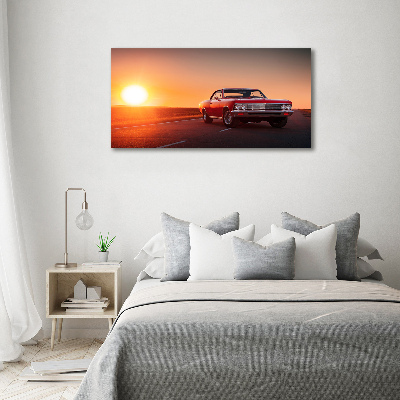 Tableau mural sur toile Voiture rouge