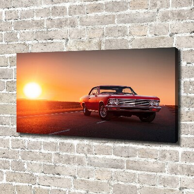 Tableau mural sur toile Voiture rouge