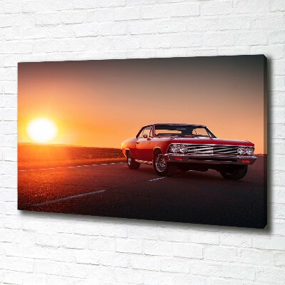 Tableau mural sur toile Voiture rouge