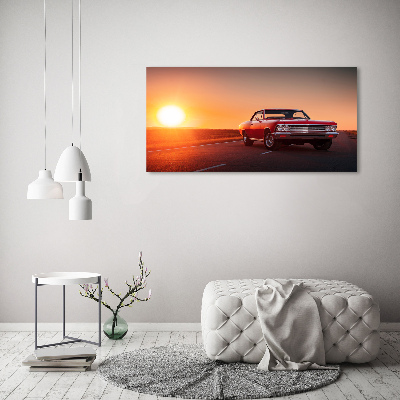 Tableau mural sur toile Voiture rouge