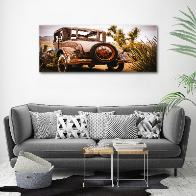 Tableau sur toile Épave de voiture