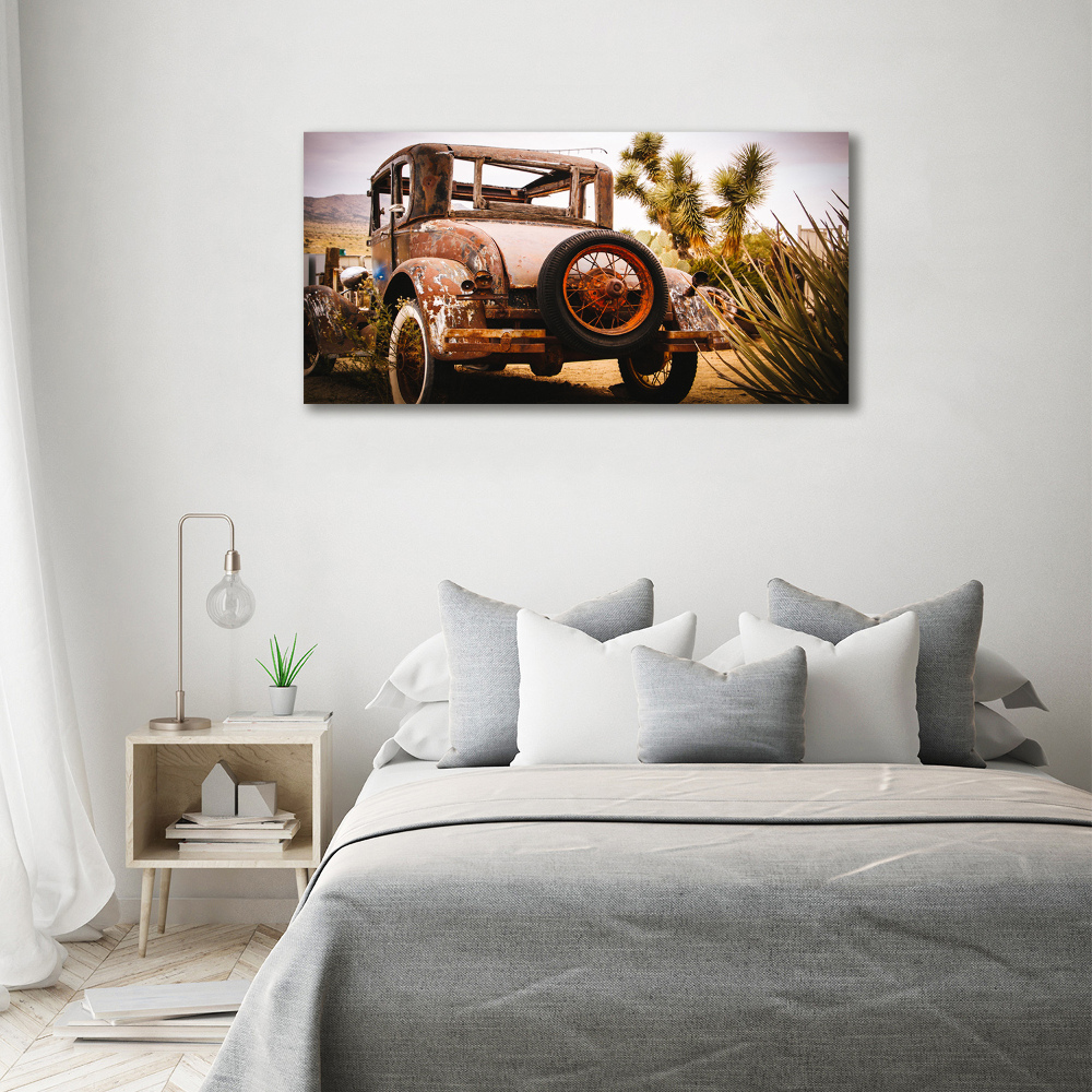 Tableau sur toile Épave de voiture