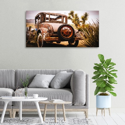 Tableau sur toile Épave de voiture