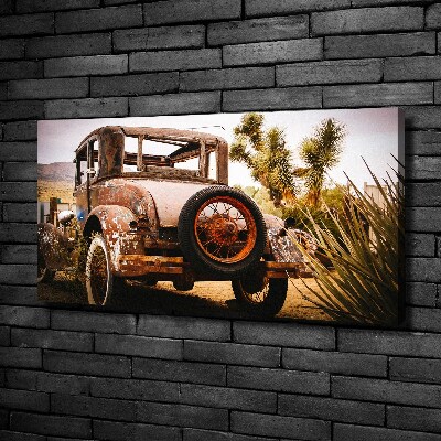 Tableau sur toile Épave de voiture