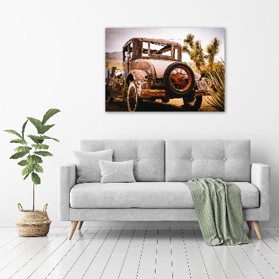 Tableau sur toile Épave de voiture