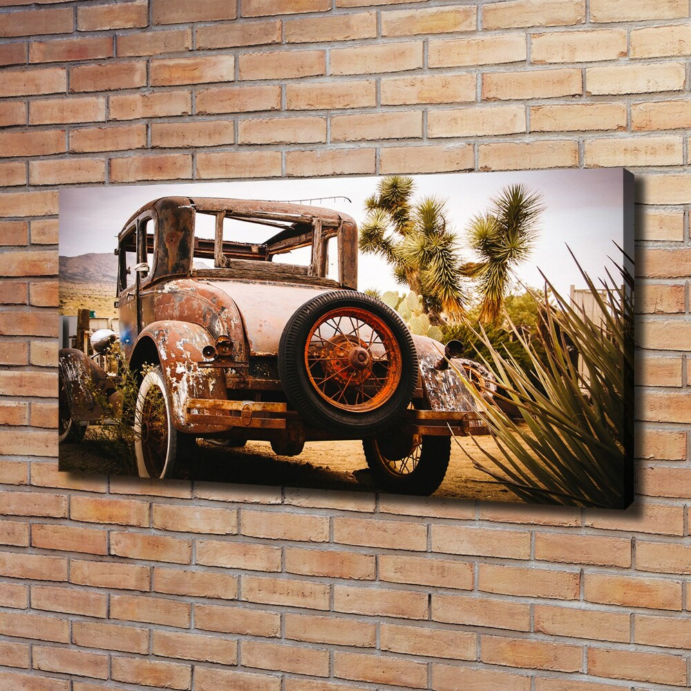 Tableau sur toile Épave de voiture