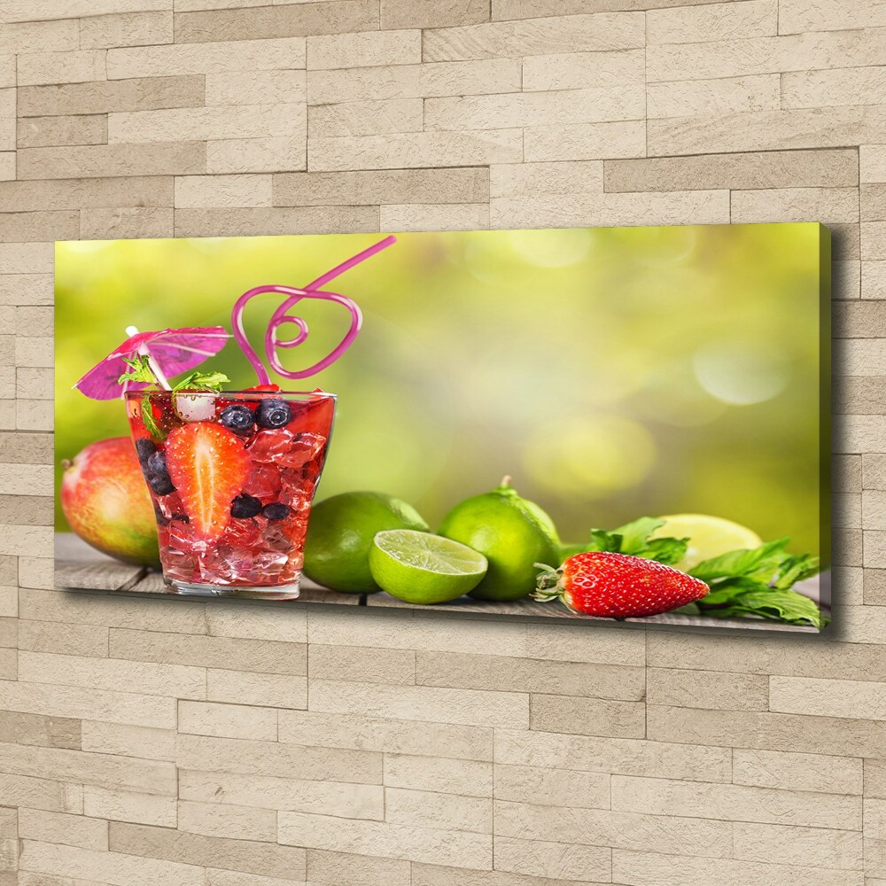 Tableau photo sur toile Cocktail de fruits