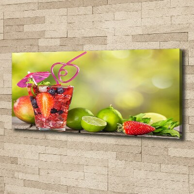 Tableau photo sur toile Cocktail de fruits