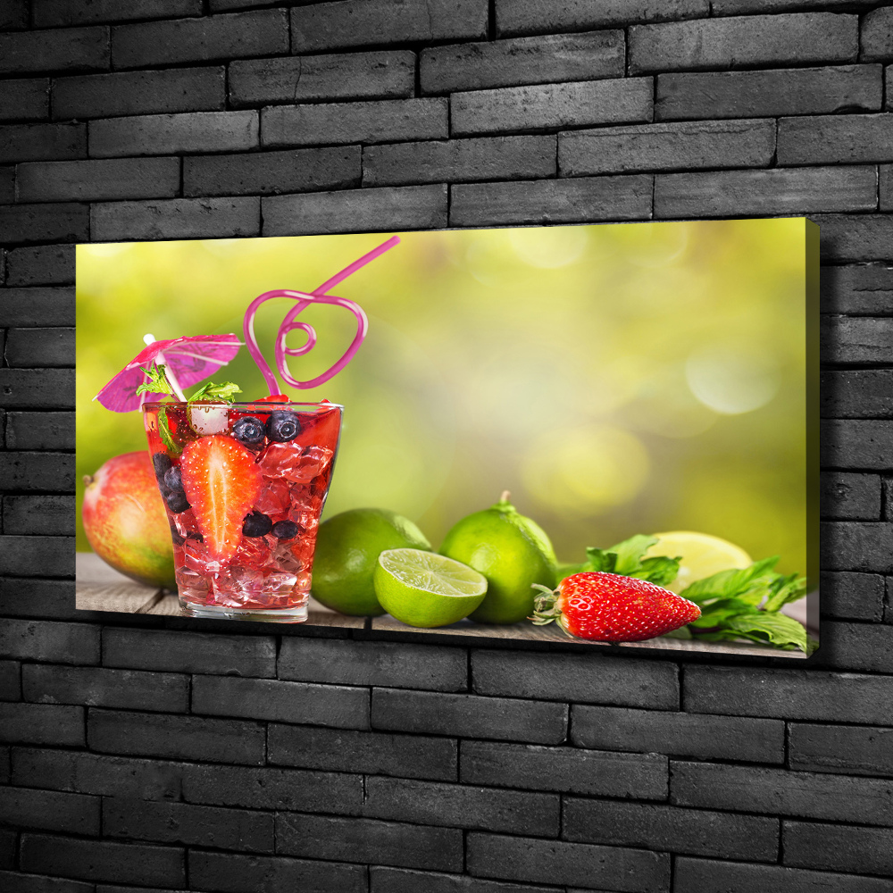 Tableau photo sur toile Cocktail de fruits