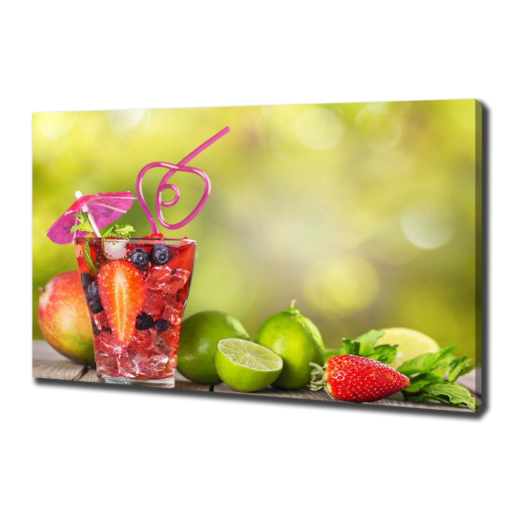 Tableau photo sur toile Cocktail de fruits