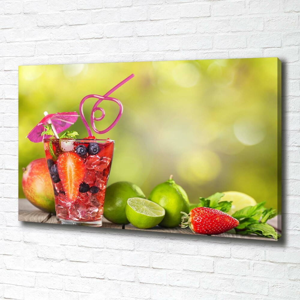 Tableau photo sur toile Cocktail de fruits