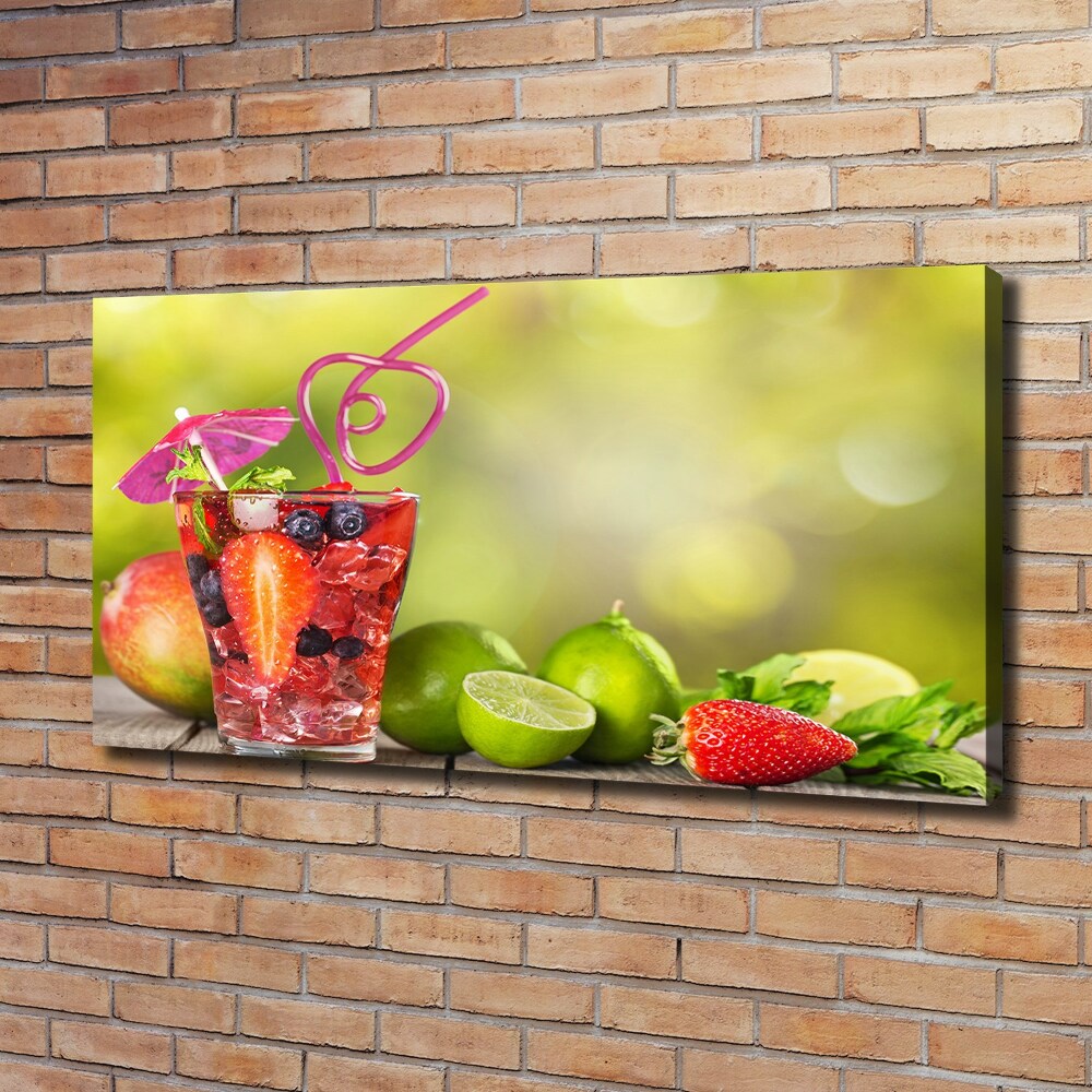 Tableau photo sur toile Cocktail de fruits