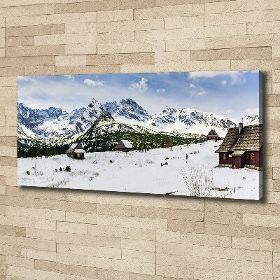 Tableau photo sur toile Les alpages des Tatras