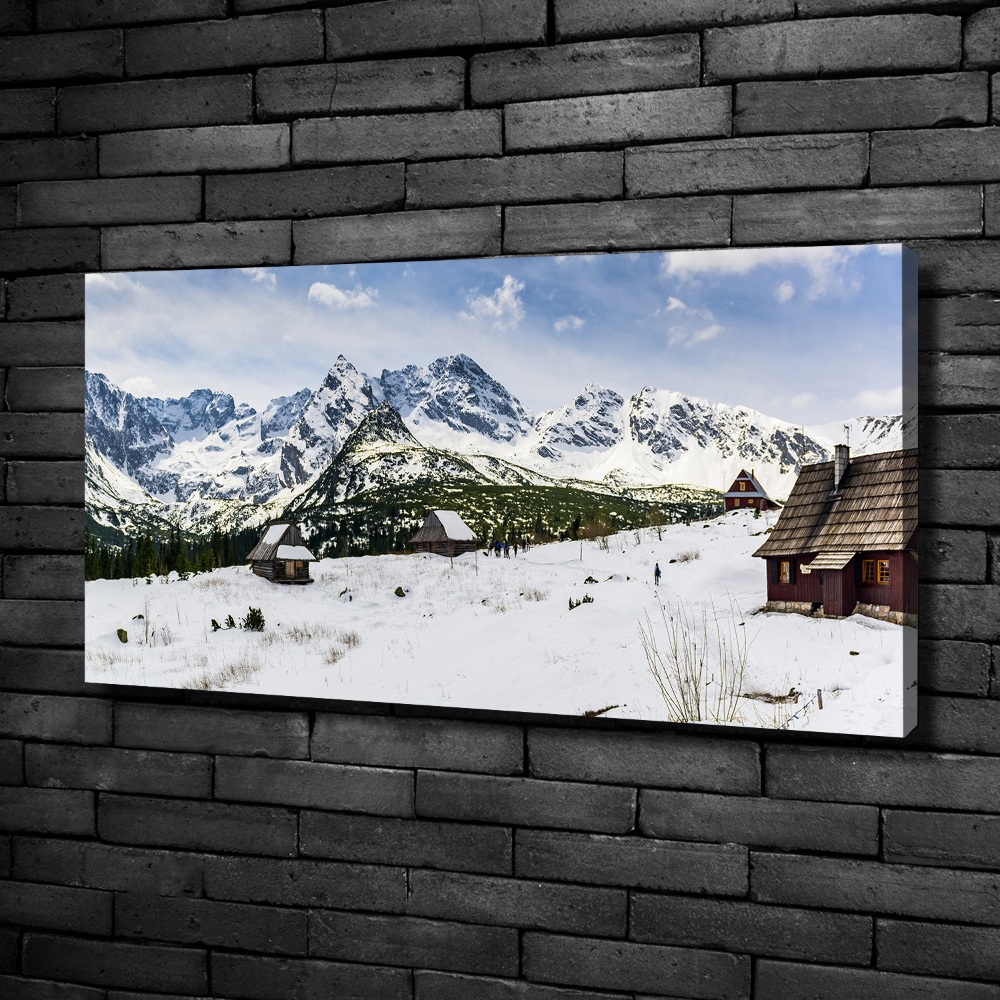 Tableau photo sur toile Les alpages des Tatras