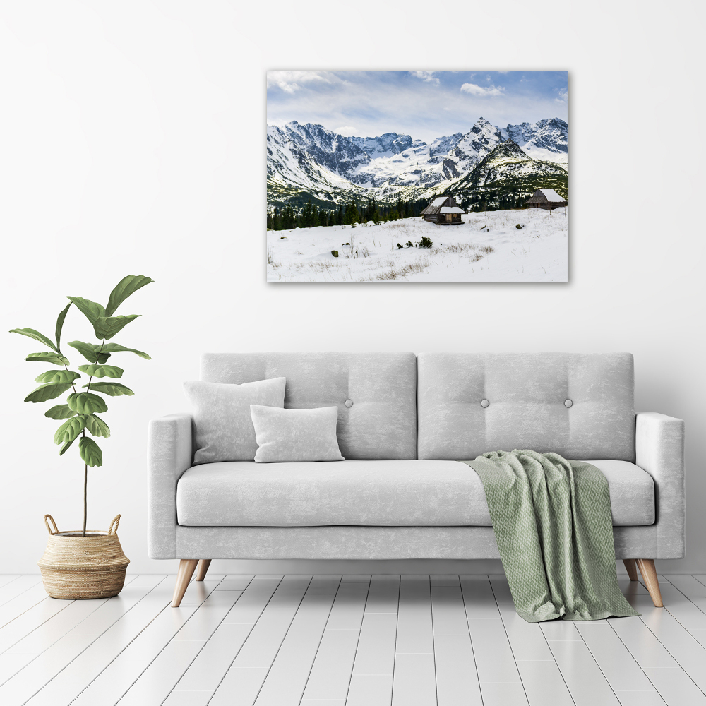 Tableau photo sur toile Les alpages des Tatras