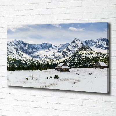 Tableau photo sur toile Les alpages des Tatras