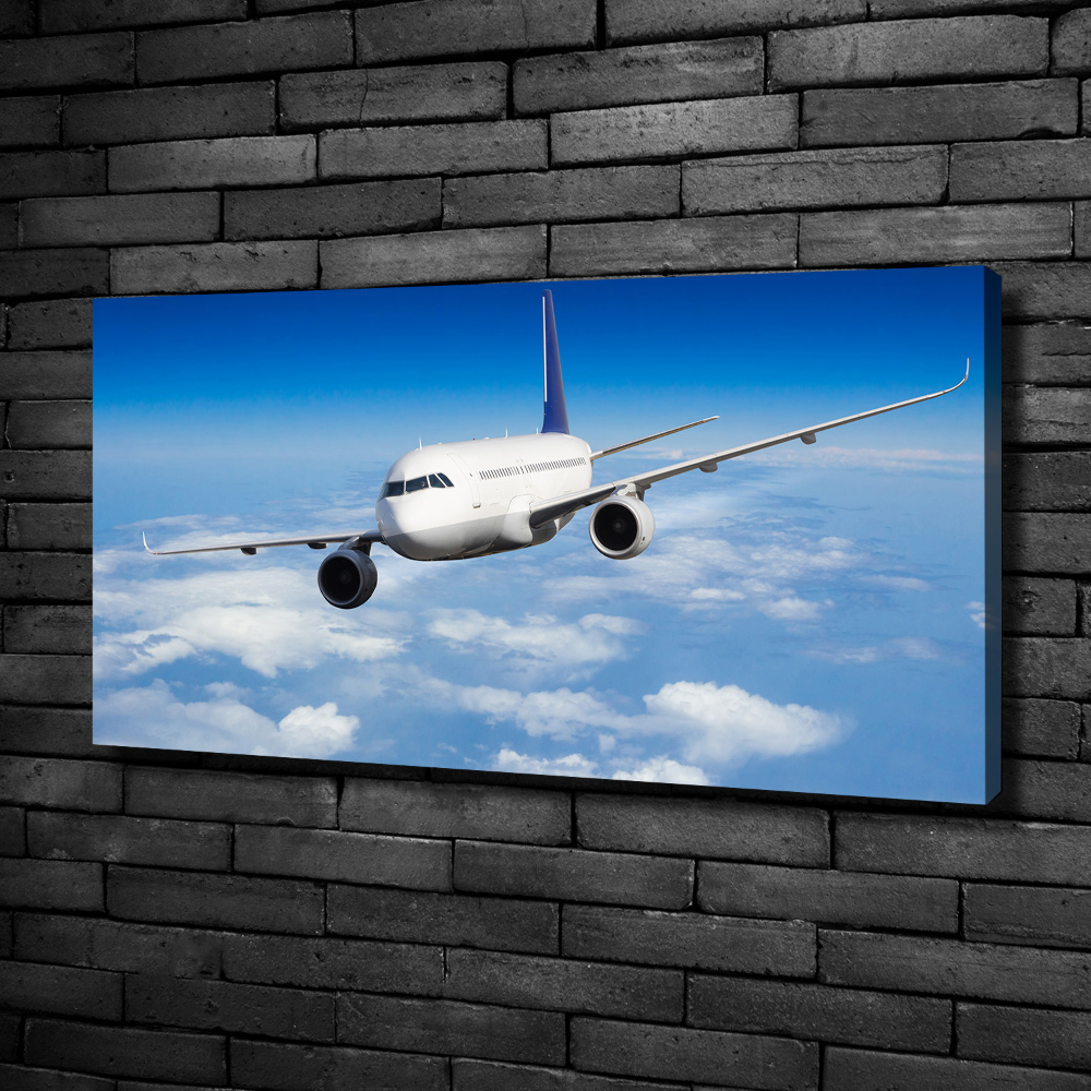 Tableau imprimé sur toile Avion dans les airs