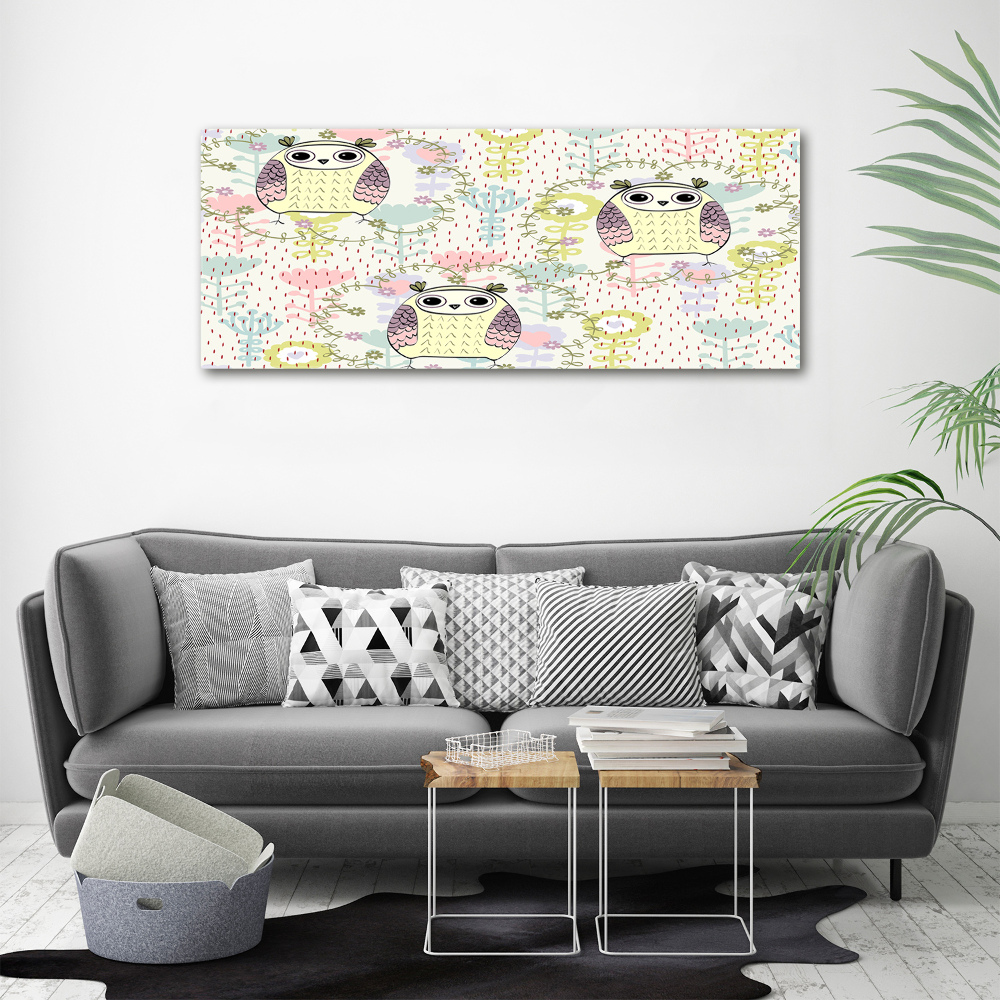 Tableau mural sur toile Chouettes