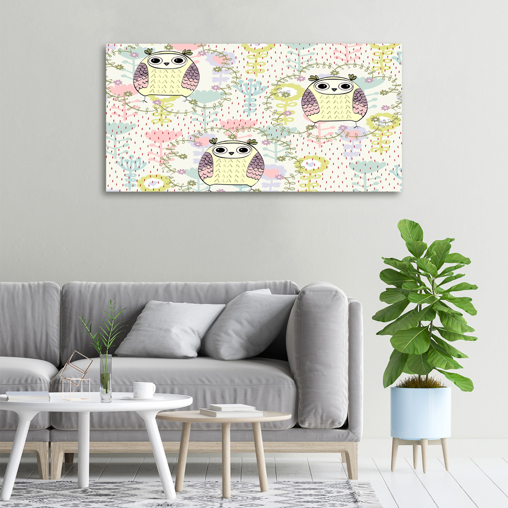 Tableau mural sur toile Chouettes