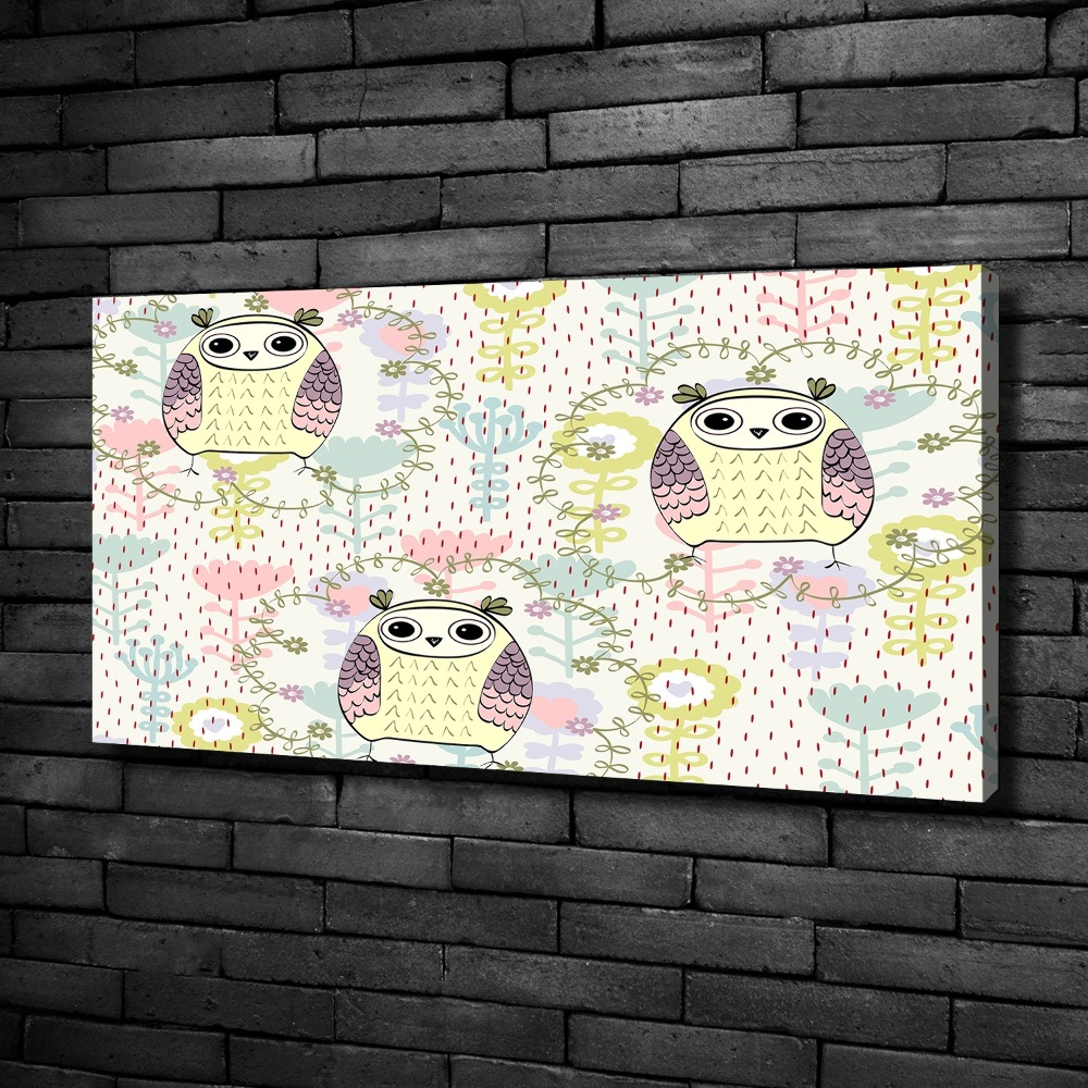 Tableau mural sur toile Chouettes