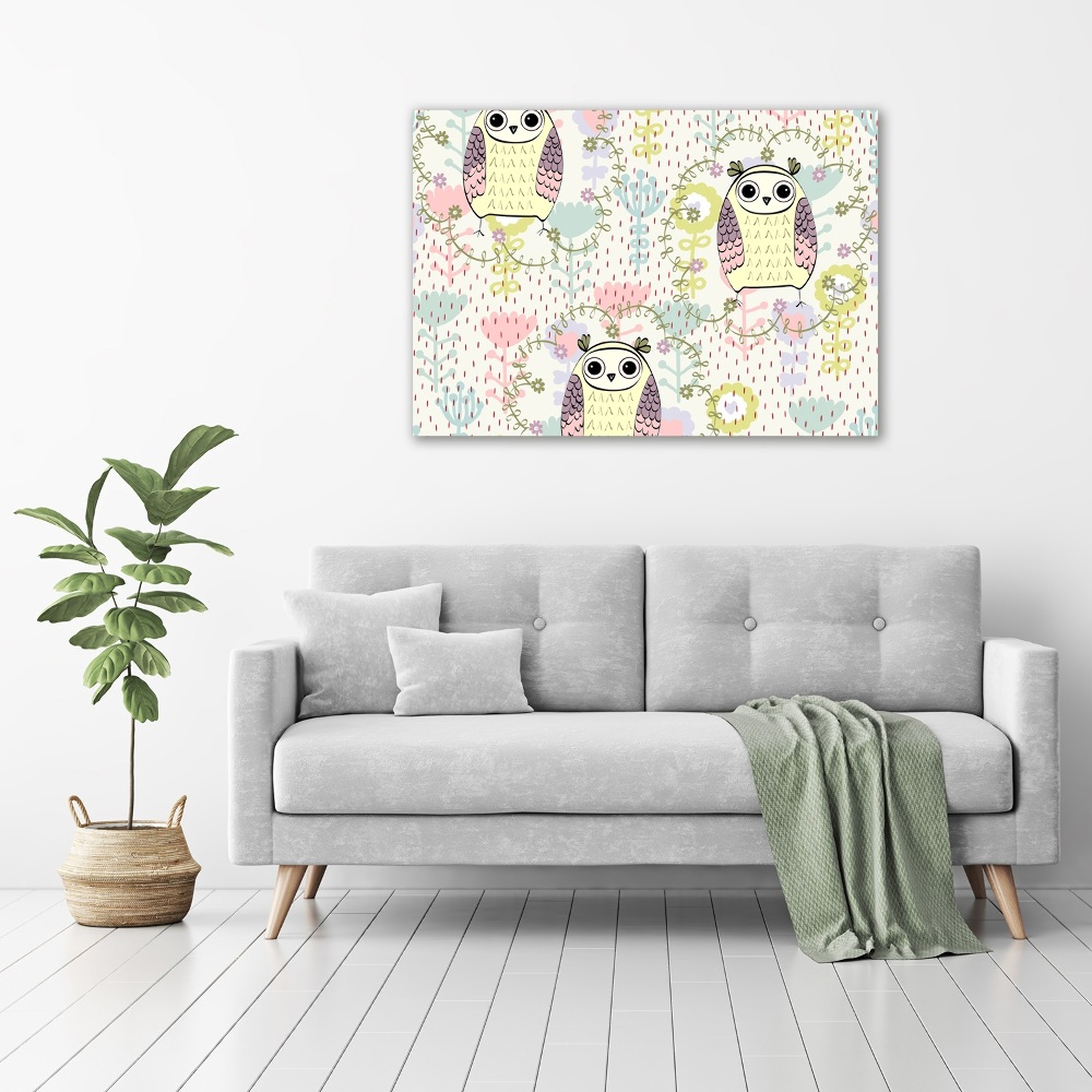 Tableau mural sur toile Chouettes