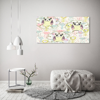 Tableau mural sur toile Chouettes