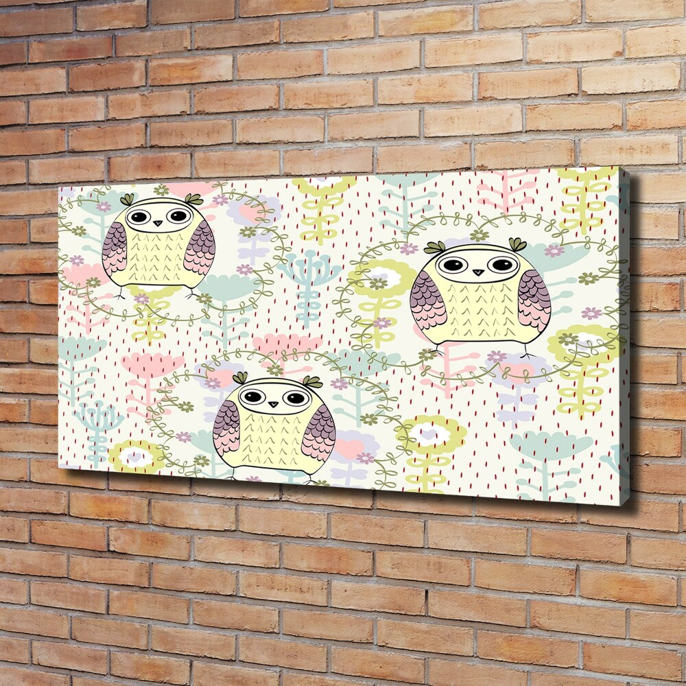 Tableau mural sur toile Chouettes