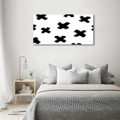 Tableau mural sur toile Taches noires et blanches