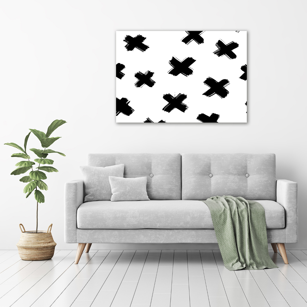 Tableau mural sur toile Taches noires et blanches