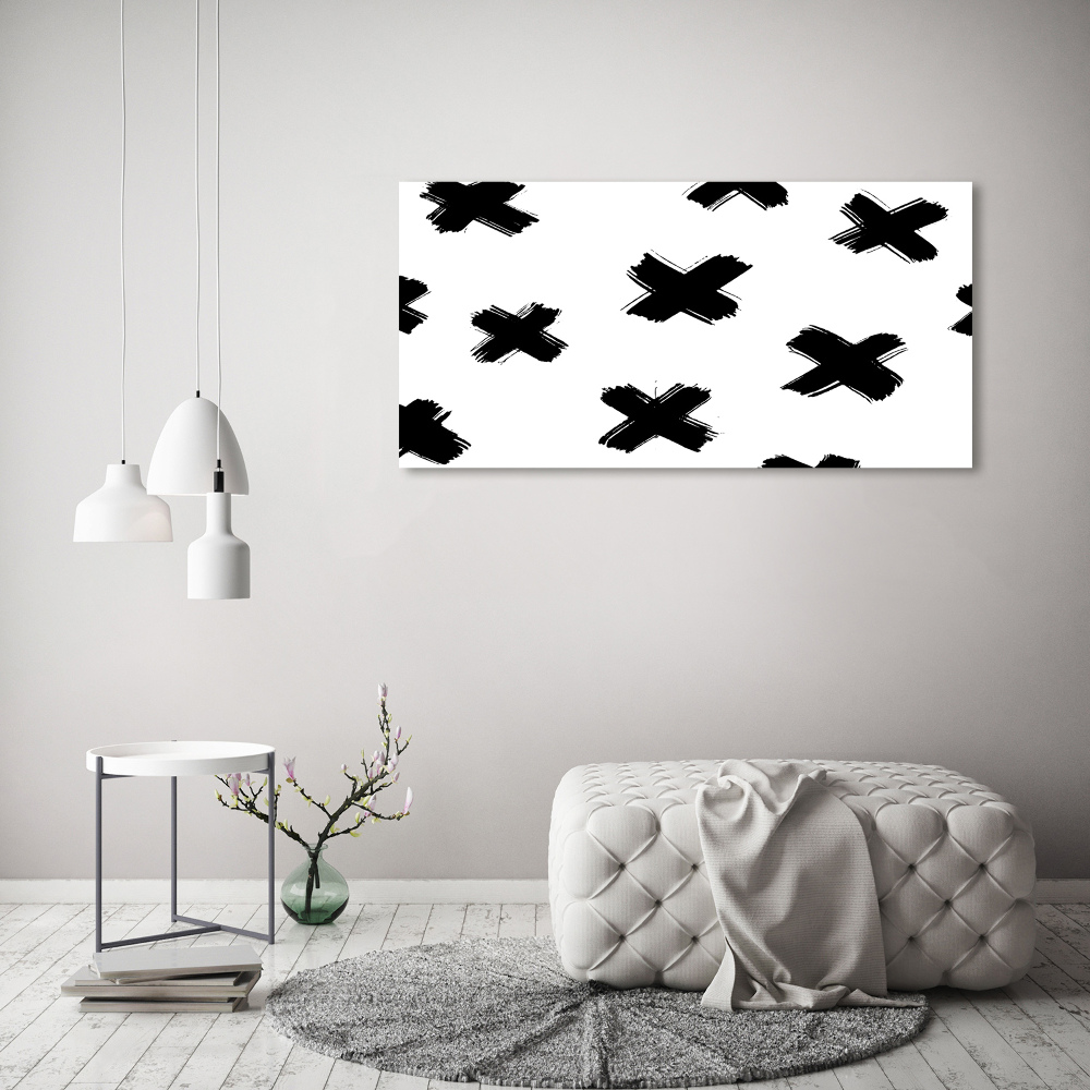 Tableau mural sur toile Taches noires et blanches