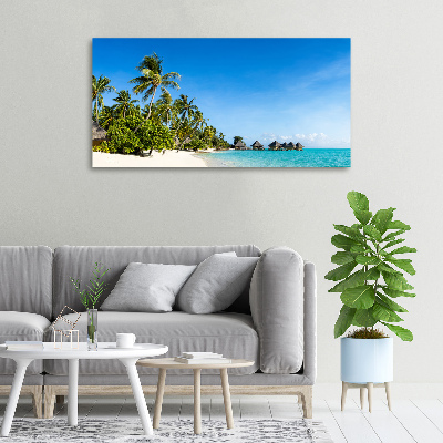 Tableau mural sur toile Plage dans les Caraïbes