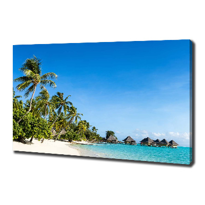 Tableau mural sur toile Plage dans les Caraïbes