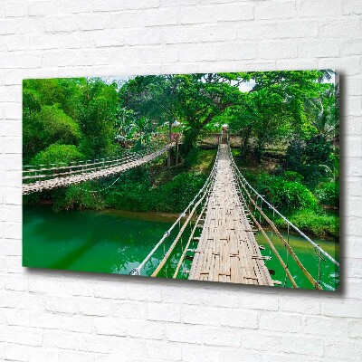 Tableau toile imprimée Pont au-dessus d'une rivière