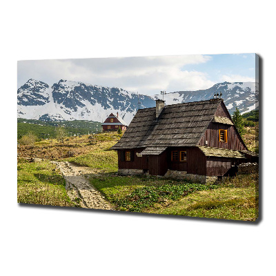 Tableau mural sur toile Les alpages des Tatras