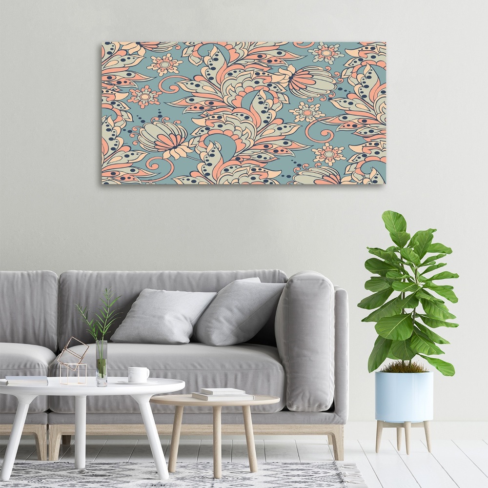 Tableau photo sur toile Fleurs ethniques