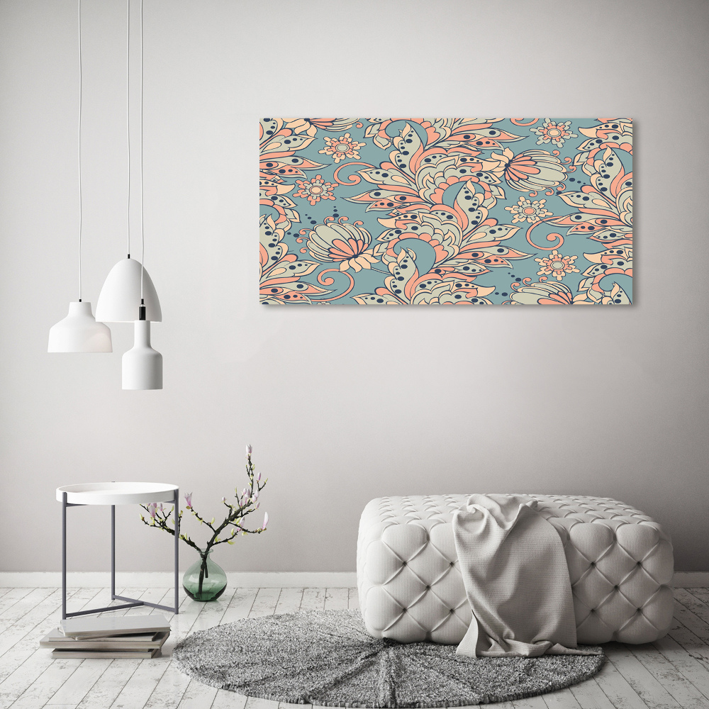 Tableau photo sur toile Fleurs ethniques